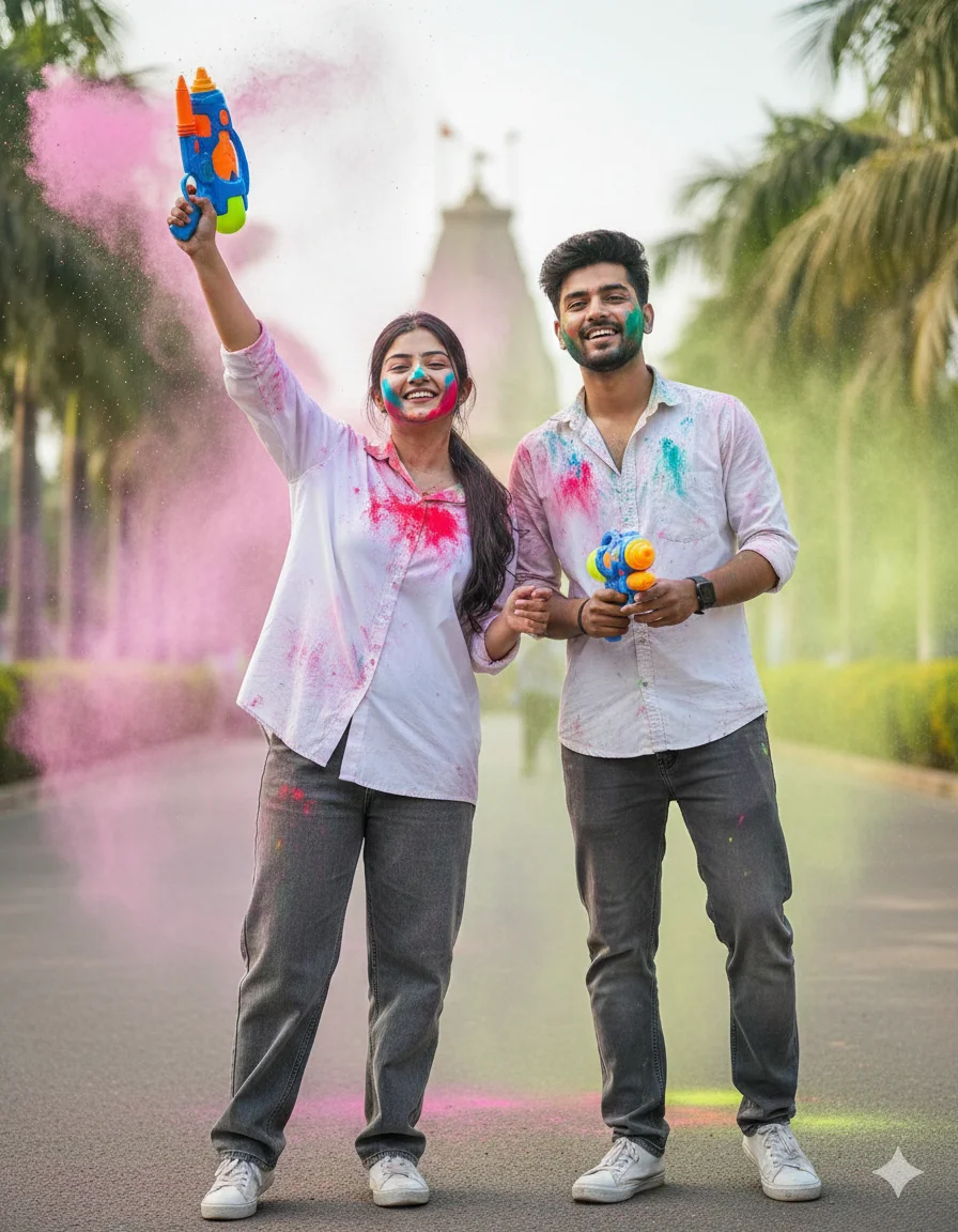 Holi 2026 Special Romantic Couple AI Prompts For Instagram