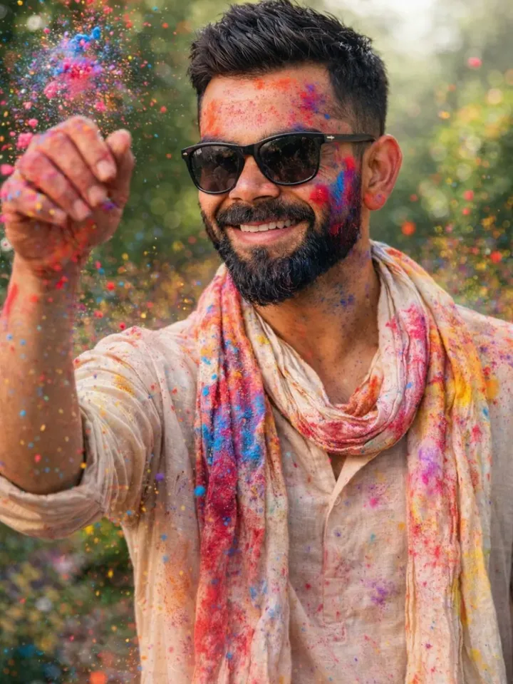 Holi 2026 Special Classic White Kurta & Cotton Dupatta AI Prompts