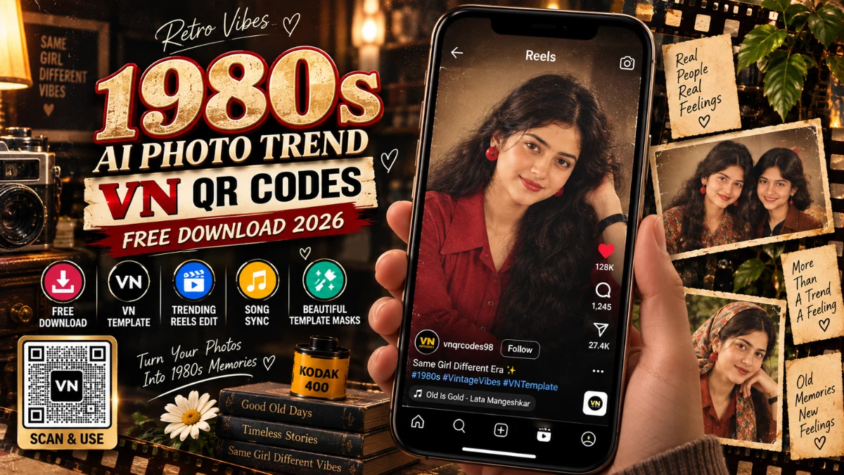 1980s AI Photo Trend VN QR Codes Download 2026
