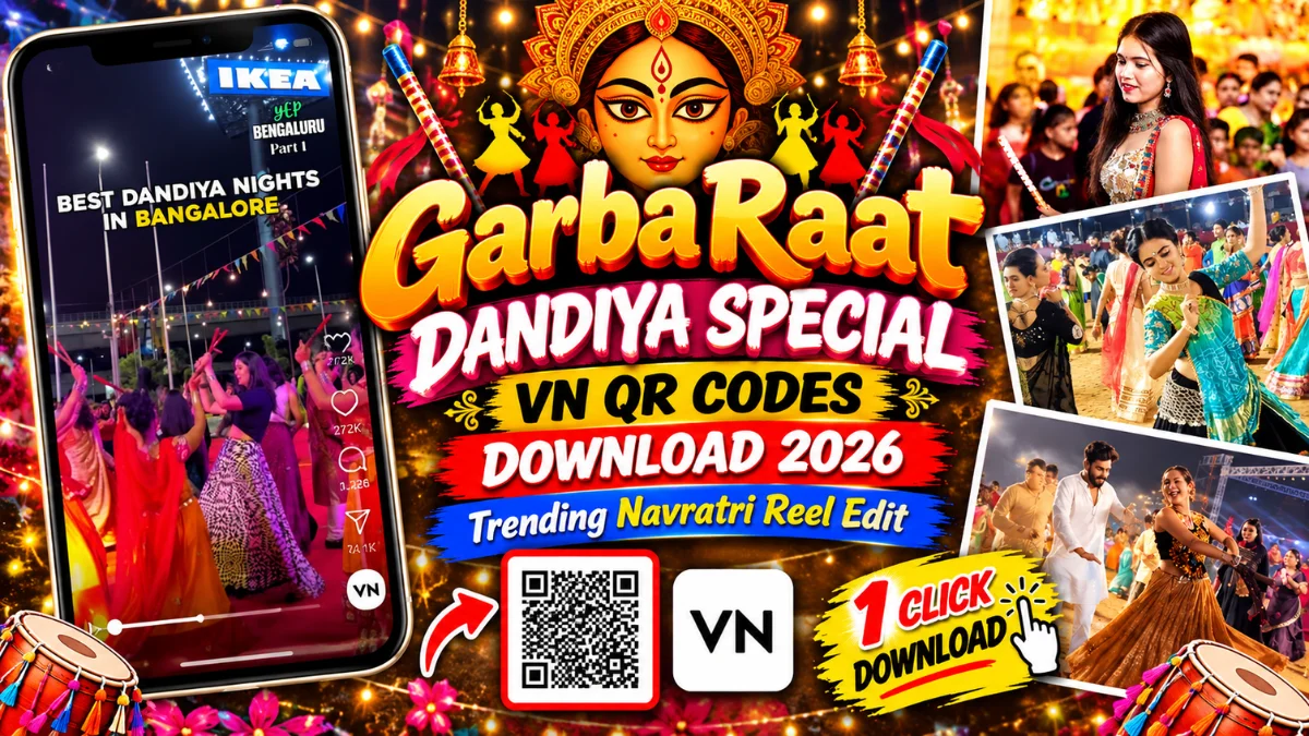 Dandiya & Garba Night Multi Grid VN QR Codes Free Download 2026