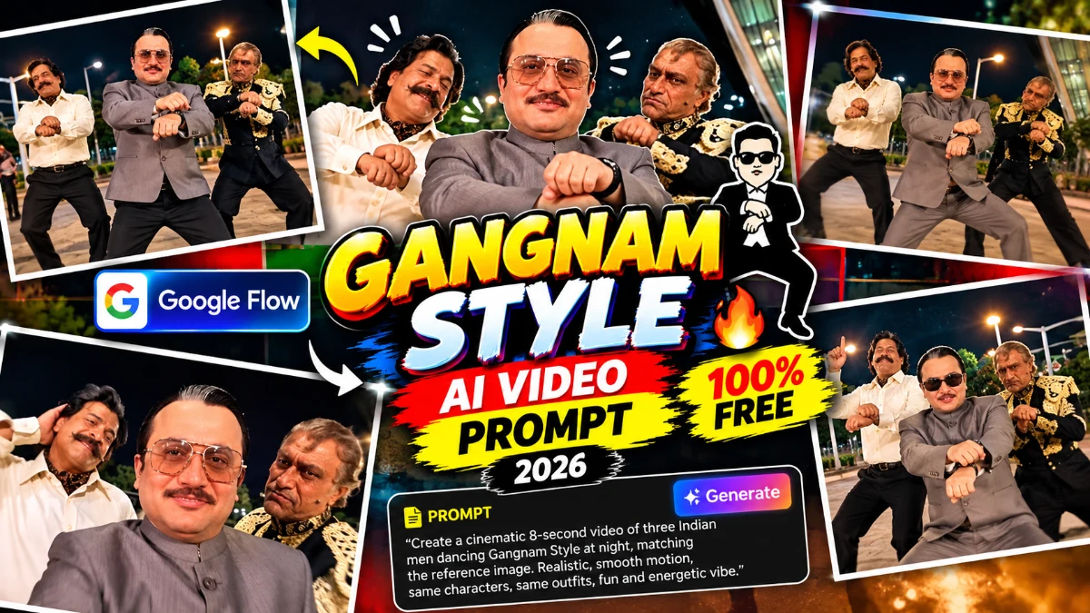 Open Gangnam Style AI Video Editing Prompt 2026 | Viral Dance Tutorial