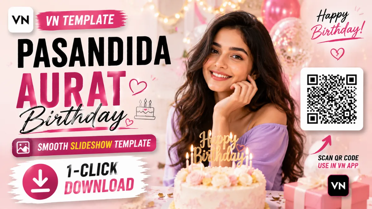 Its Your Pasandida Aurat Birthday VN Template QR Code Download 2026