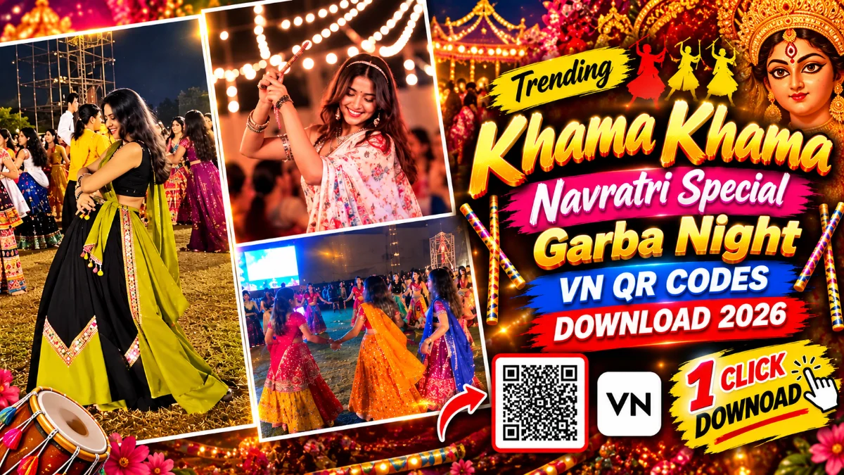 Khama Khama Navratri Special VN QR Codes Download 2026 | Trending Garba Night