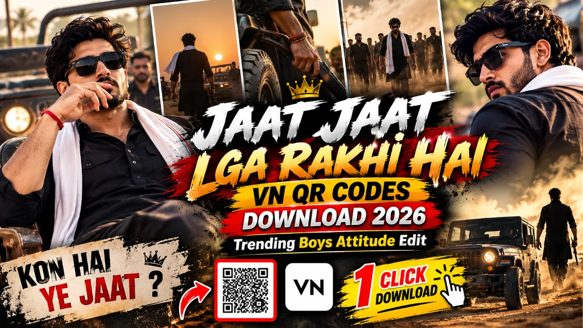 Kon Hai Ye Jaat VN QR Codes Download 2026 | Trending Attitude Template
