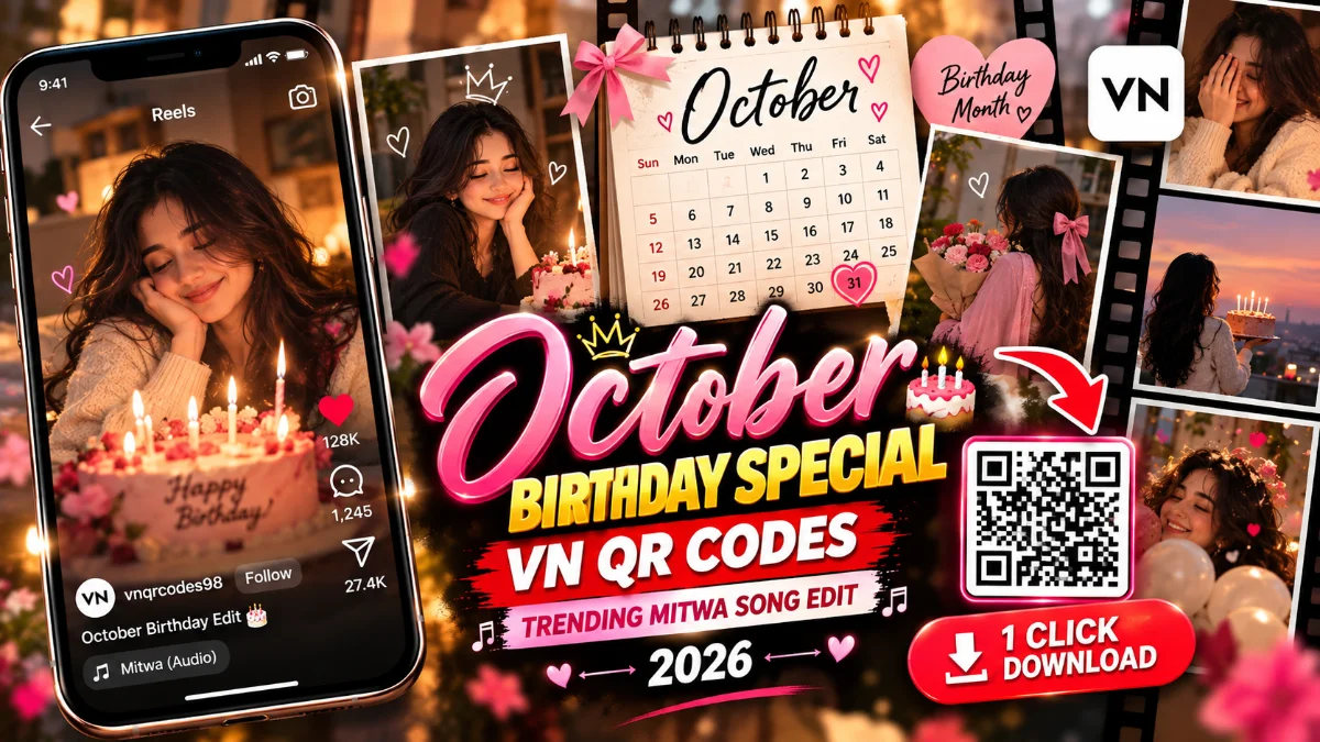 October Birthday Month VN QR Codes Download 2026 | Mitwa Song Reel