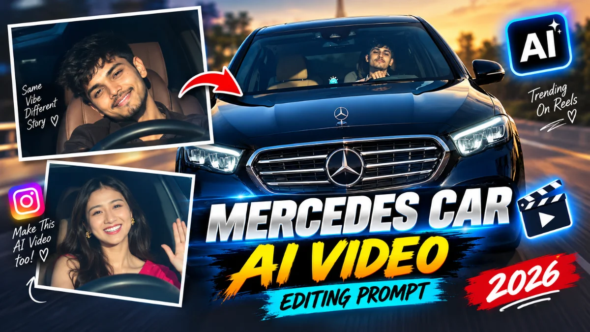 Viral Mercedes Car AI Video Editing Prompt 2026 | Instagram Trend