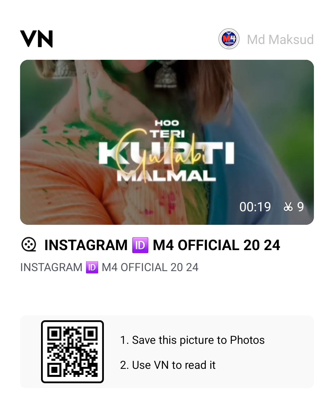 Balam Pichkari Holi Special Vn Qr Code Template