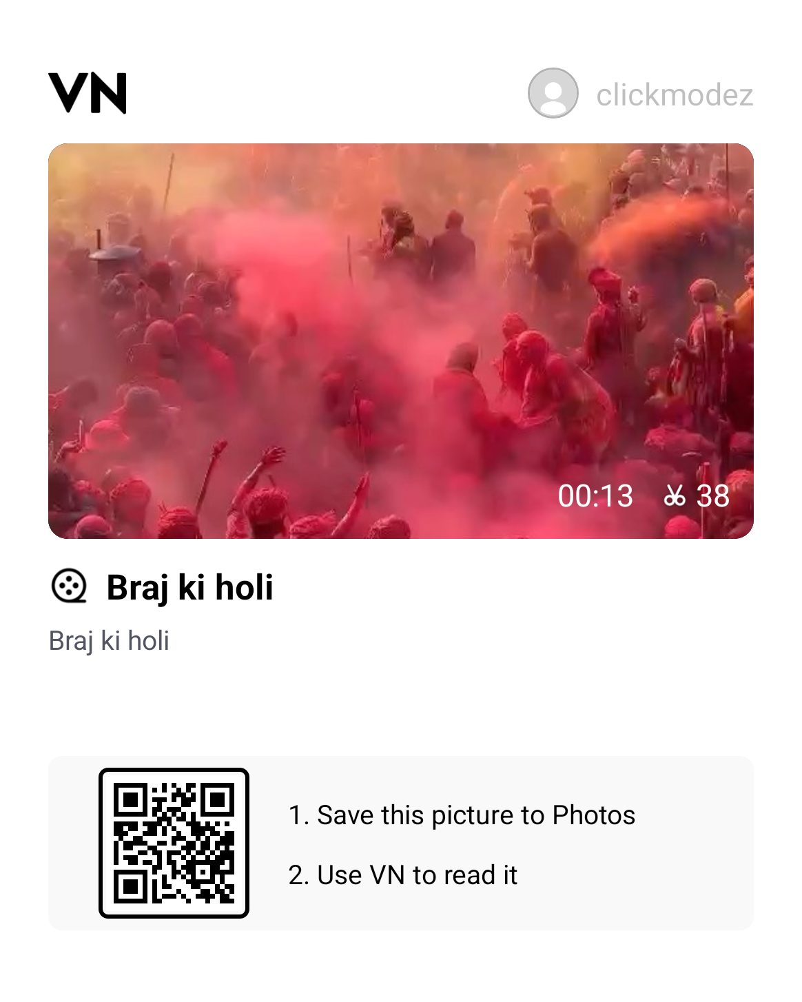 Braj ki Holi Vn Qr Code Template 2026