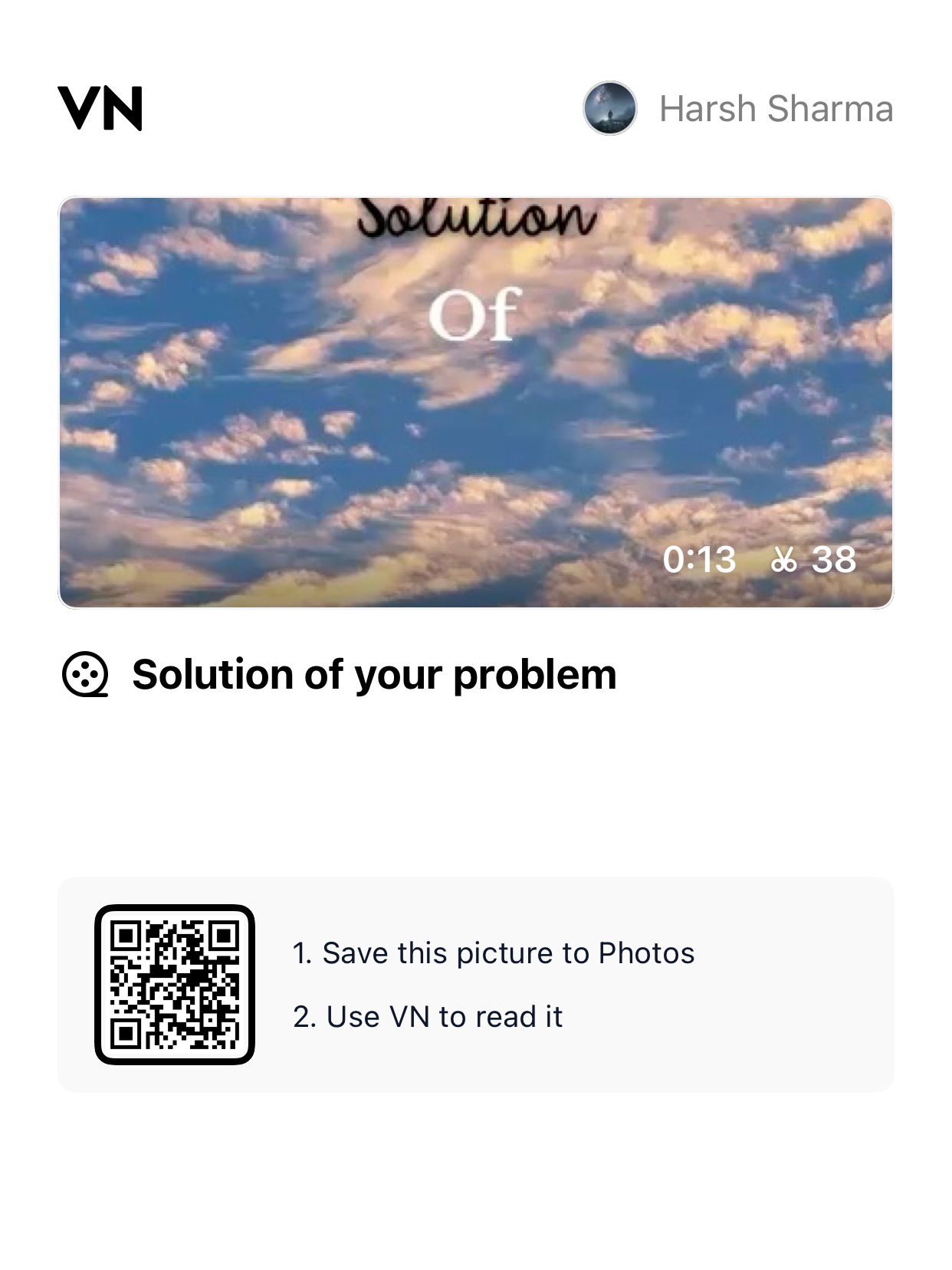 Solution of Your Problem Viral Vn Qr Code Template
