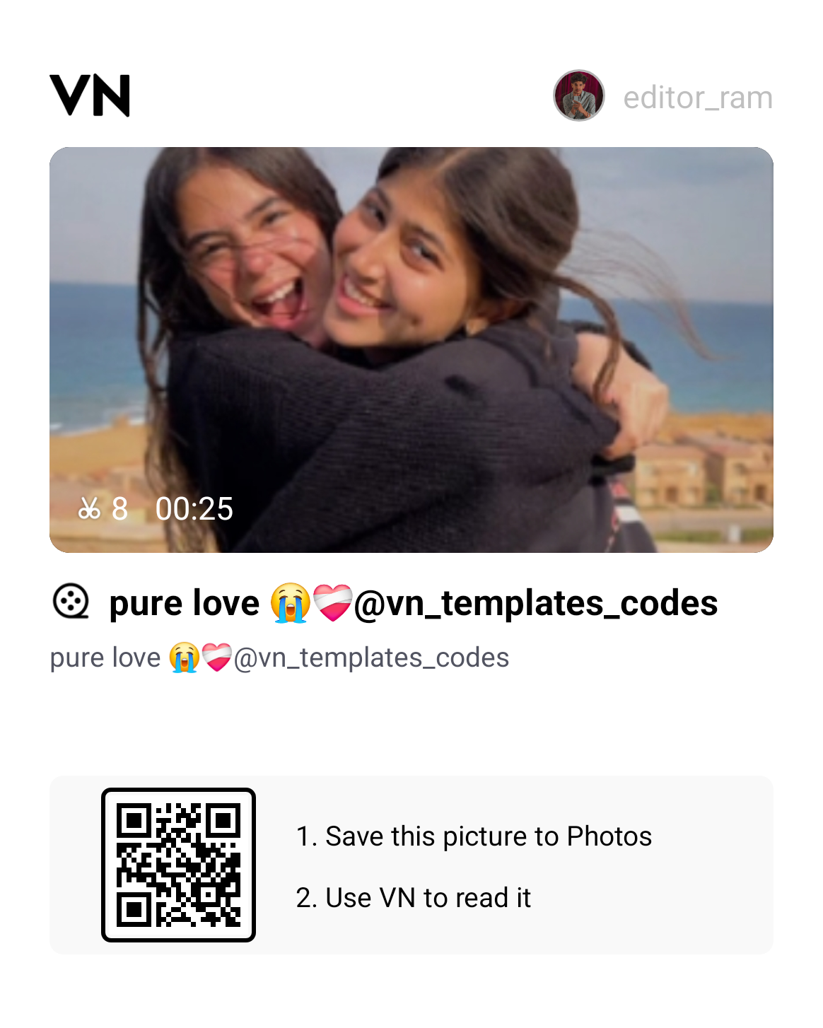 Couples Romantic VN Qr Code Template Editing 2026