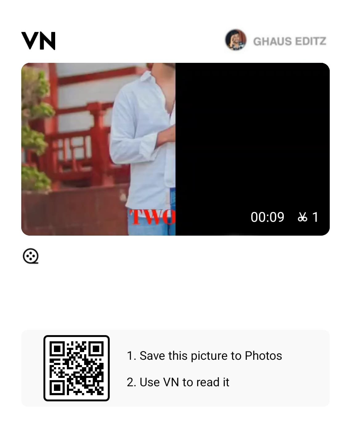 Viral Trending 2 Side Reels VN Qr Code Template 2026