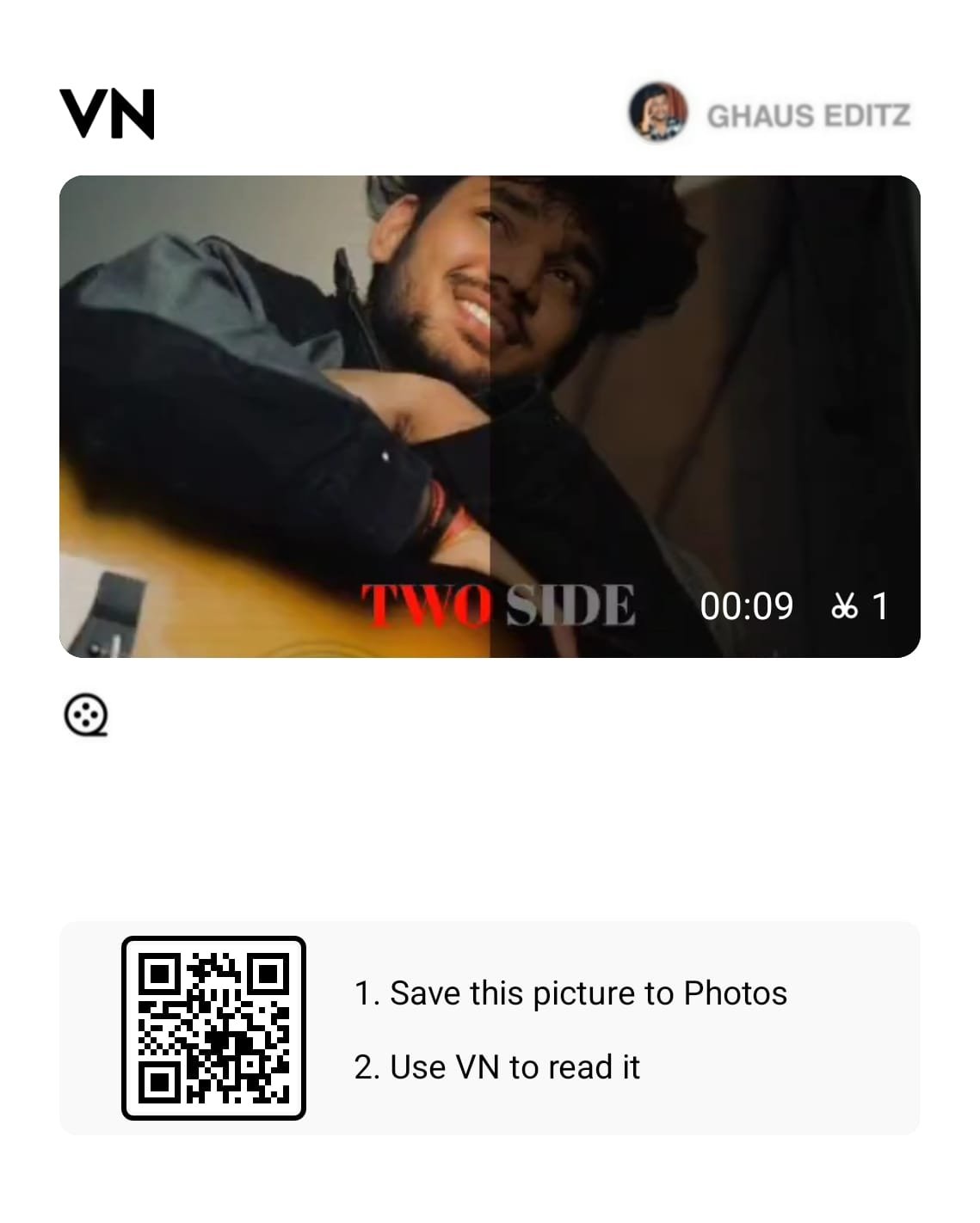 Viral Trending 2 Side Instagram Reels VN Qr Code Template