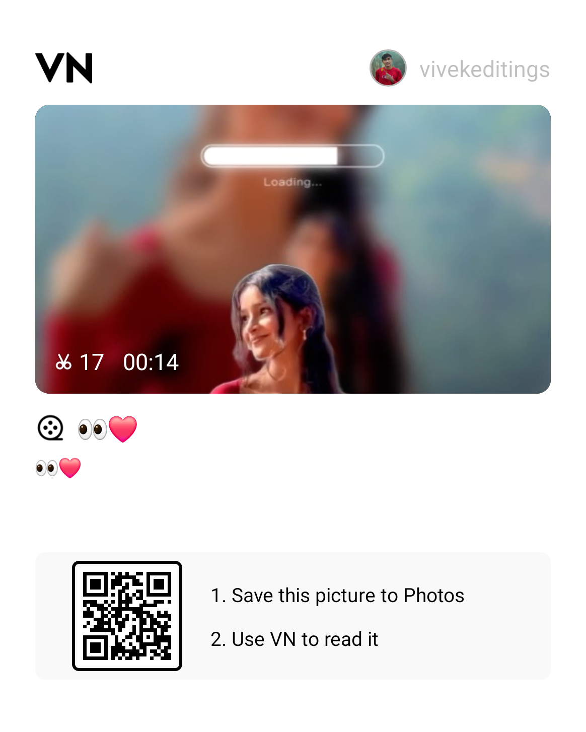 Pyar Ki Pehli Remix Song Reels VN Qr Code Template 2026