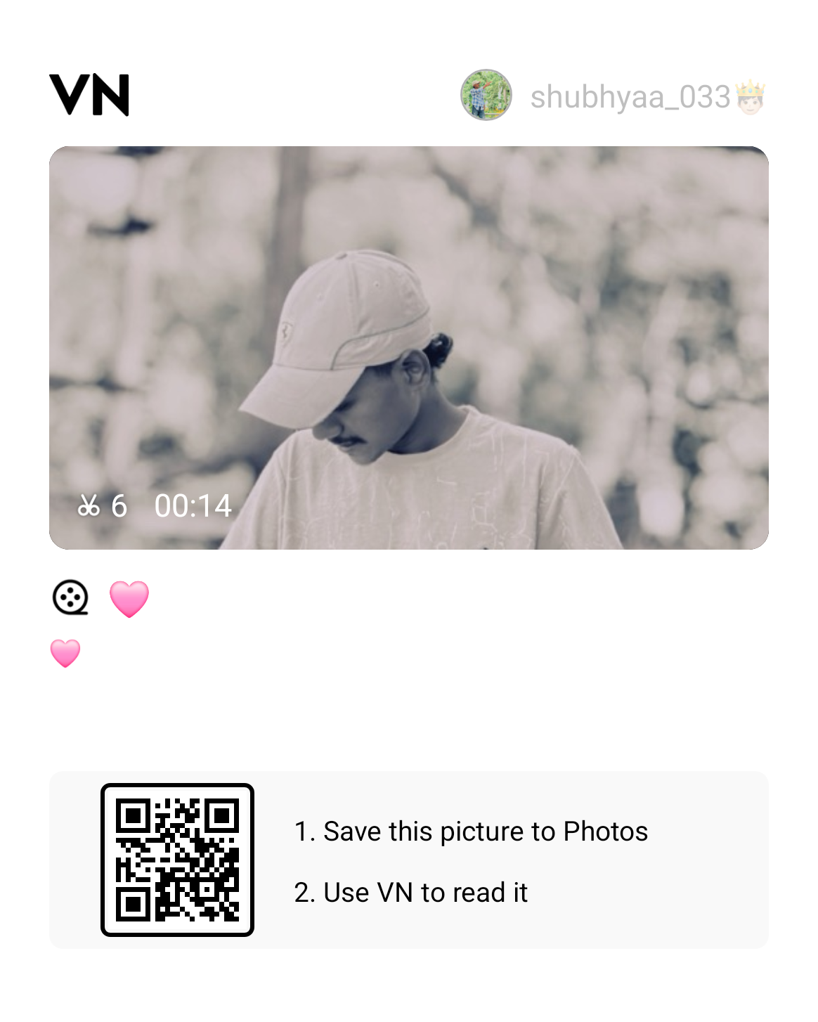 Baaton Ko Teri Hum Viral Song Reel VN Qr Code Template