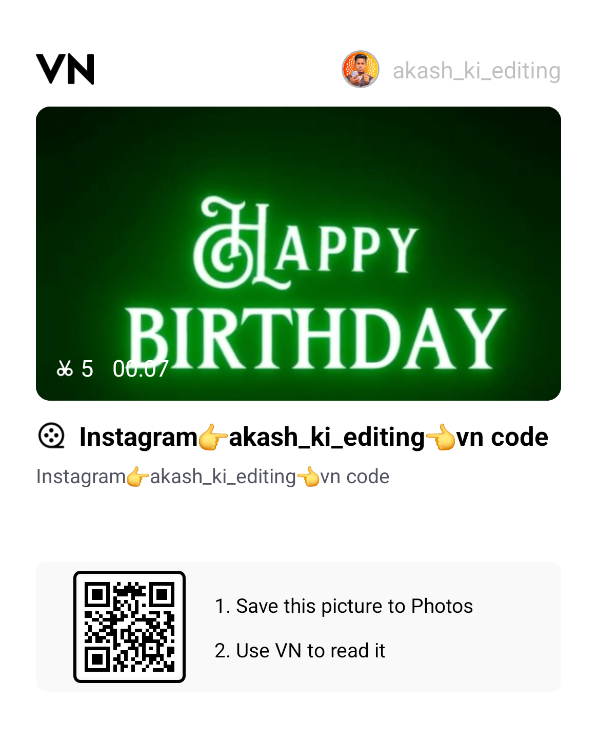 Happy Birthday Meri Jaan Vn Template Code
