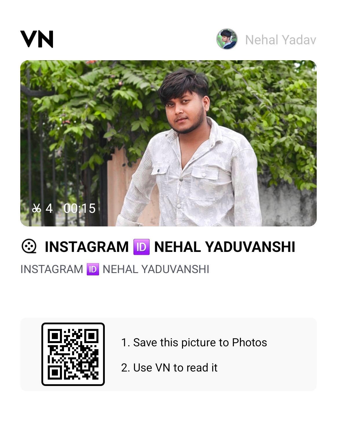 This Is For My Love Viral Reel Song VN Qr Code Template