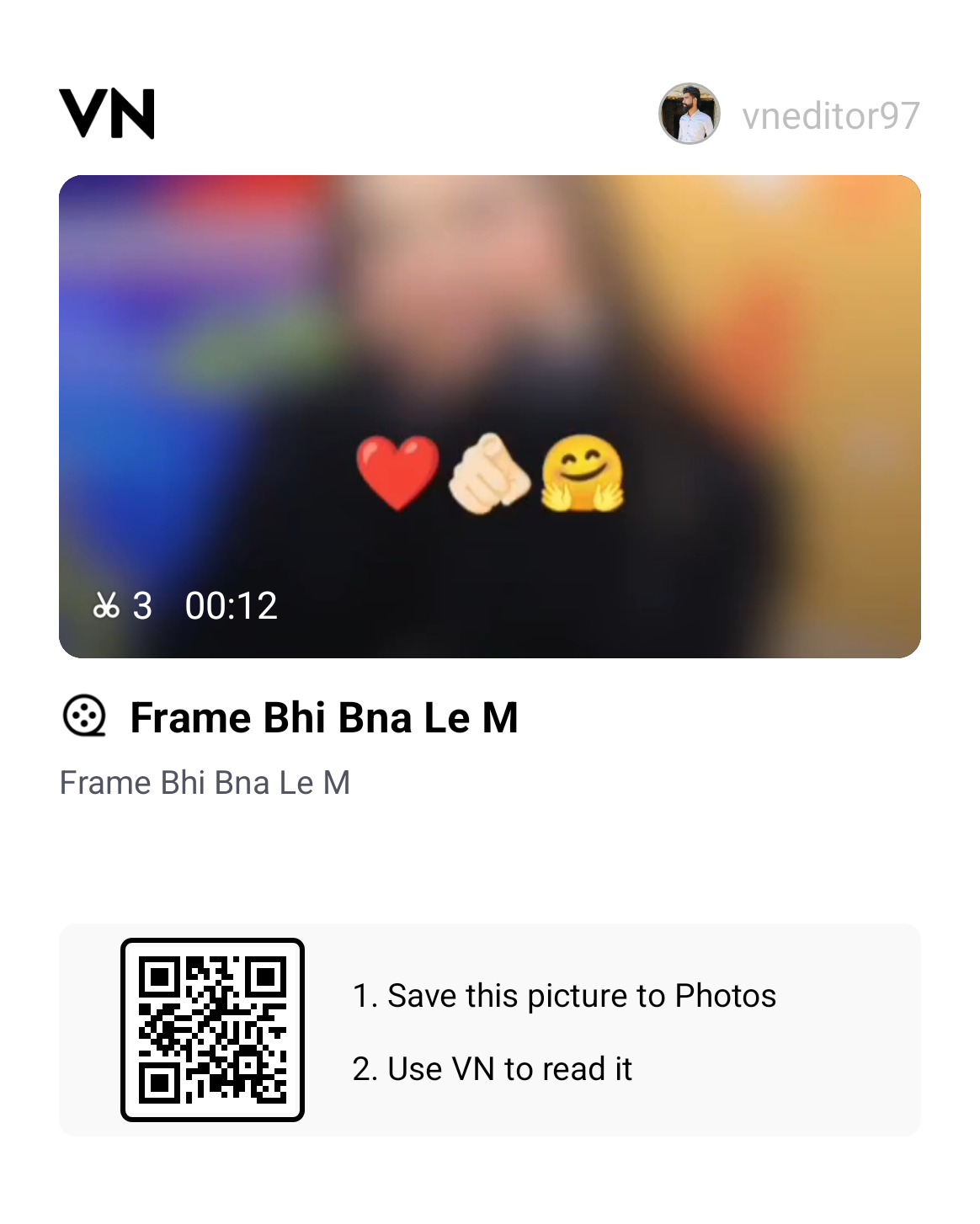 Ho Lobi Vich Baith Ke Sad Reel (Singga) VN Qr Code Template