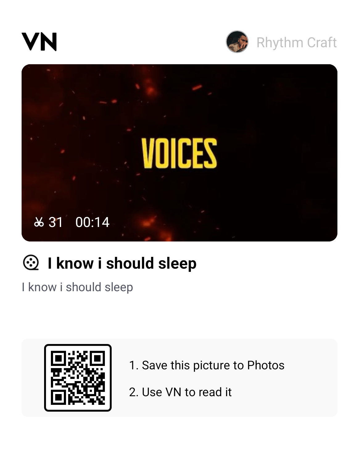 I Know I Should Sleep Viral Transition Effect Vn Qr Code Template 2026