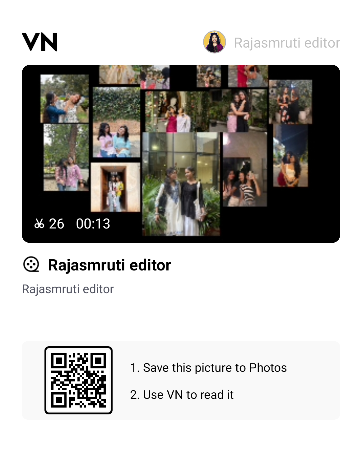Best Friend Viral Insta Reel Vn Qr Code Templates